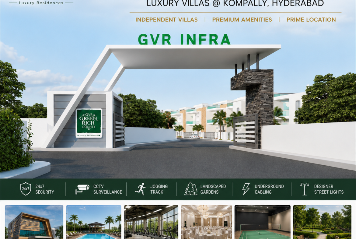 Luxury Villas for Sale in Kompally, Hyderabad