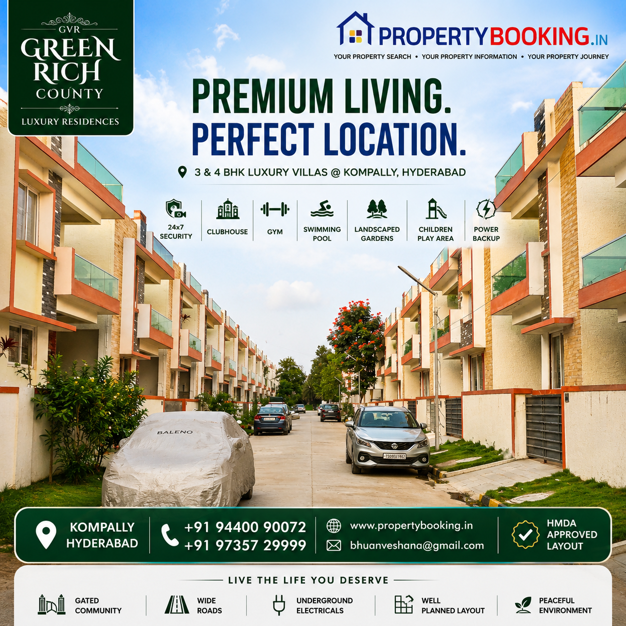 11 Luxury Villas for Sale in Kompally, Hyderabad