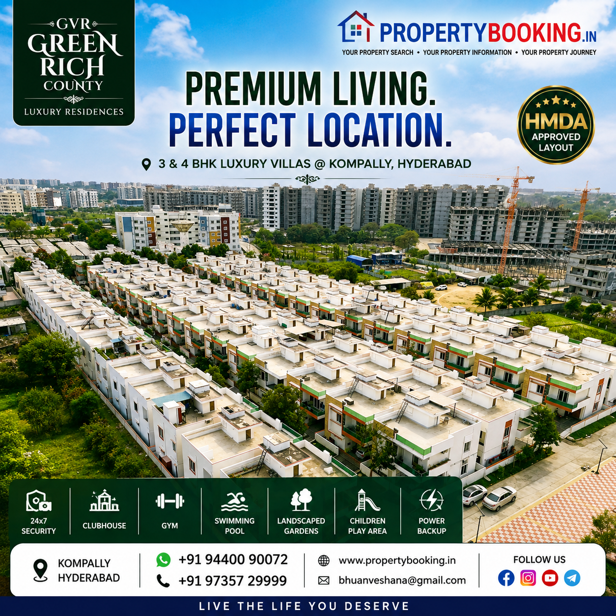 12 Luxury Villas for Sale in Kompally, Hyderabad