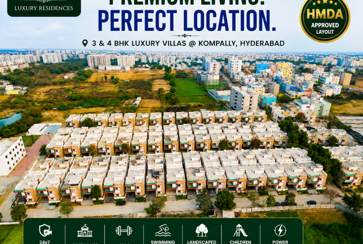 Luxury Villas for Sale in Kompally, Hyderabad