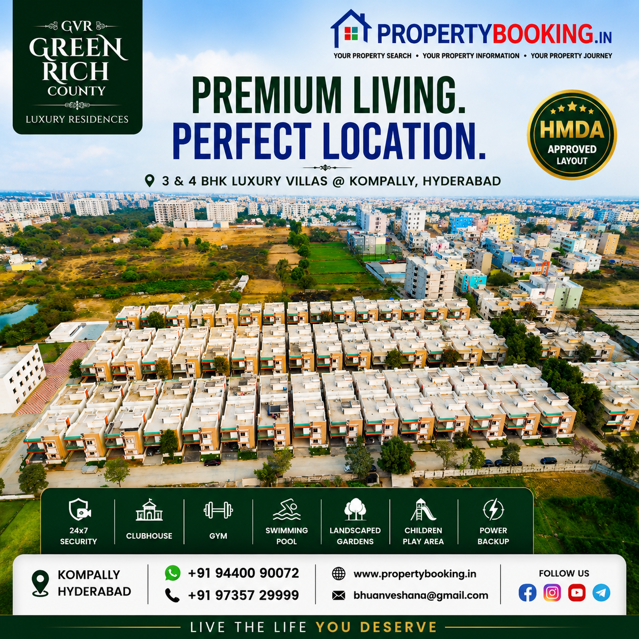 13 Luxury Villas for Sale in Kompally, Hyderabad