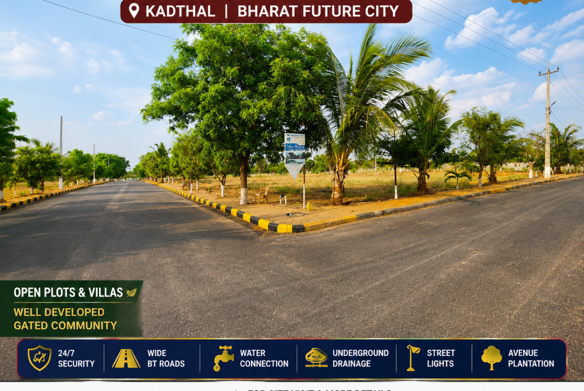 Plots for Sale                                                                                    SNM CYBER RESIDENCY – Kadthal, Hyderabad