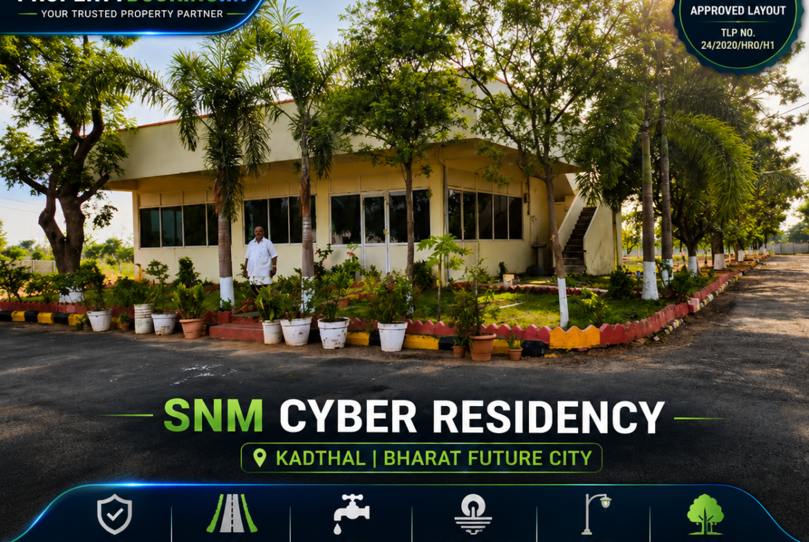 Plots for Sale                                                                                    SNM CYBER RESIDENCY – Kadthal, Hyderabad