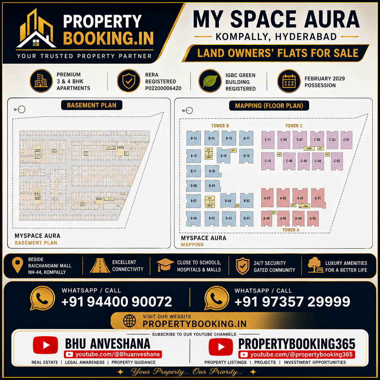 My Space Aura – Land Owners’ Flats for Sale