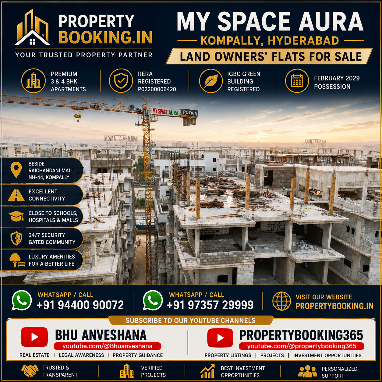 My Space Aura – Land Owners’ Flats for Sale