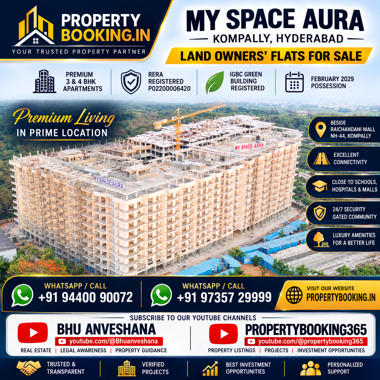 My Space Aura – Land Owners’ Flats for Sale